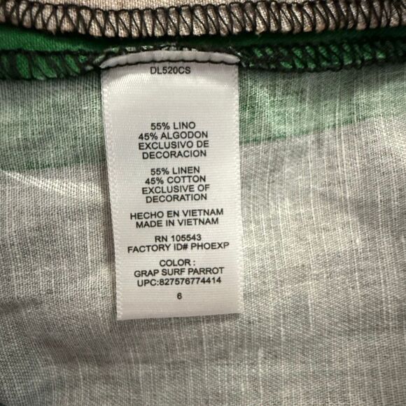 Derek Lam linen cotton blend dress women’s size 6 geometric abstract sheath knee - Picture 6 of 9